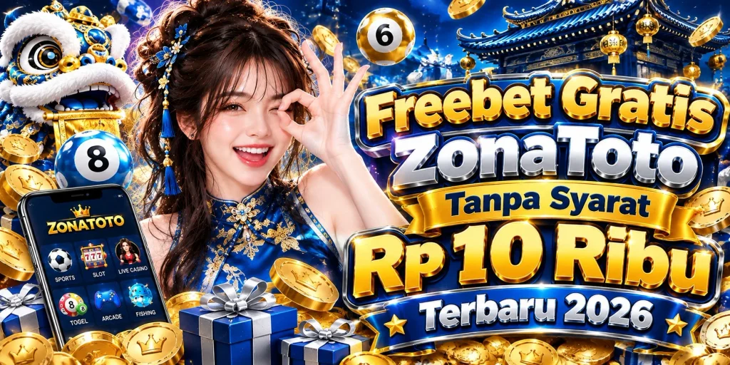 Freebet Gratis ZonaToto Situs Slot Togel Tanpa Syarat Rp 10 Ribu Terbaru 2026 !