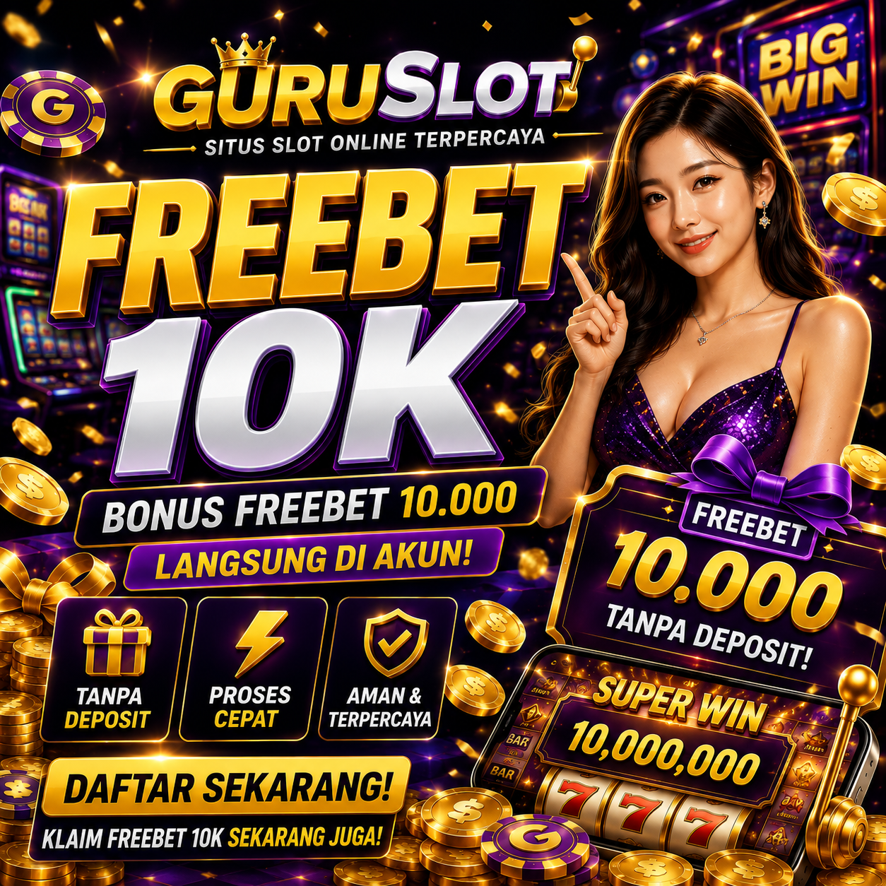 GuruSlot Freebet 10K